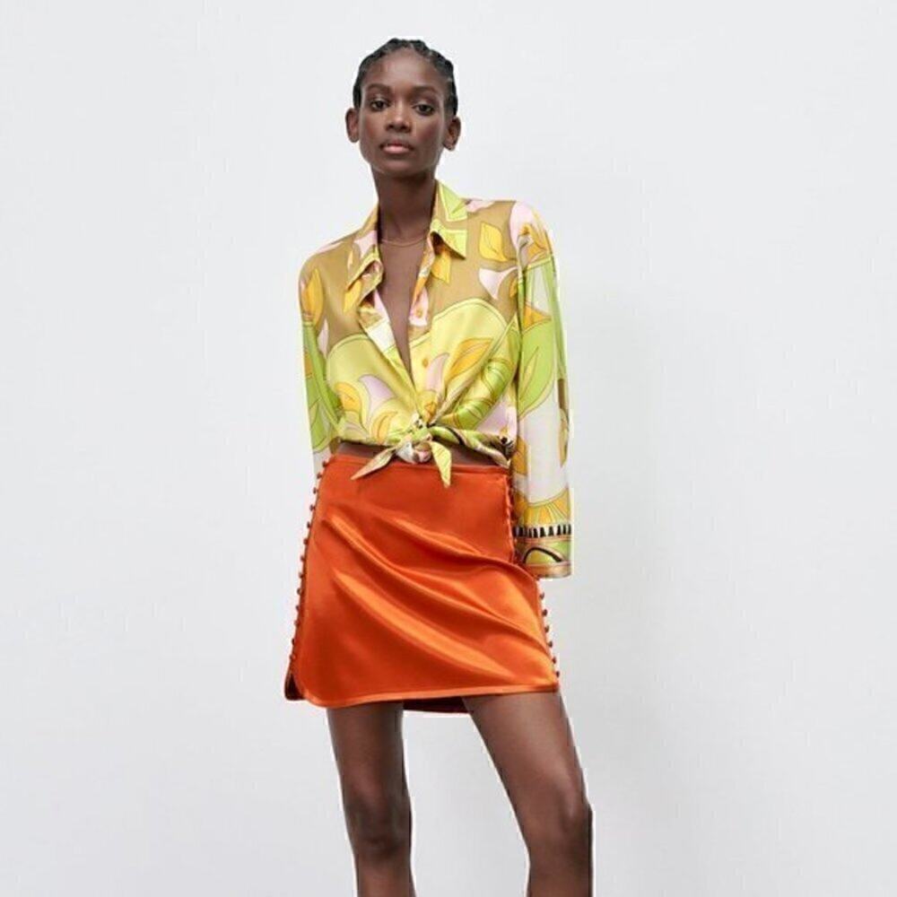 ZARA High-Waisted Mini Skirt NWT - Picture 5 of 14